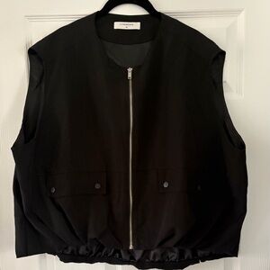 Commense Utility Vest Jacket Women Size XL Zip Up Streetwear Minimalist Gorpcore